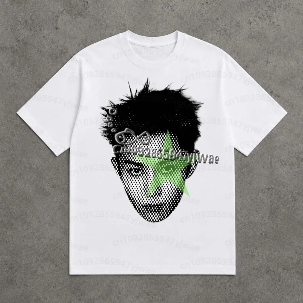 2026 Herren Damen LNGSHOT Big Head T-Shirt Grafik-T-Shirt Ohyuan Woojin Louis Ryul Fans O-Ausschnitt T-Shirt Mode Retro Herren T-Shirt – Detail 13