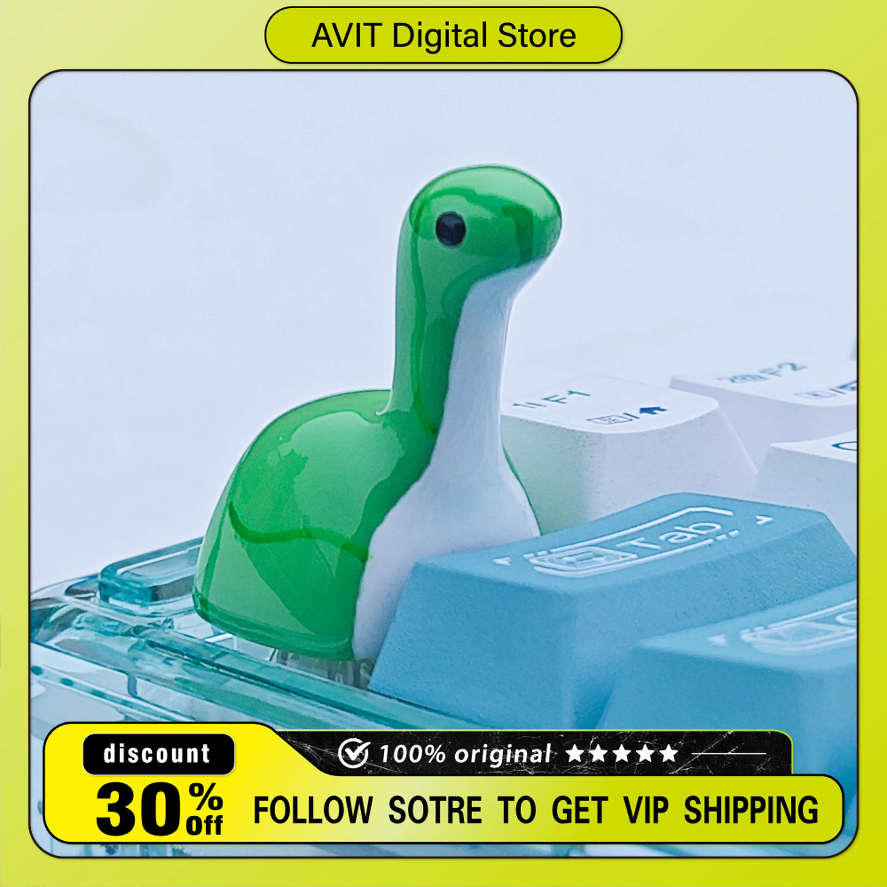 

Колпачки для клавиш Nessie Wattson Apex: DIY, с подсветкой, из смолы, для ПК-гейминга, классические, аниме-стиль, ESC, персонализированные подарки