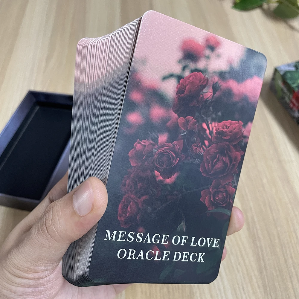 Twin Flame Message of Love Oracle Deck with Key Words English Affirmation Cards with Meaning on Them Tarot in Box High Quality