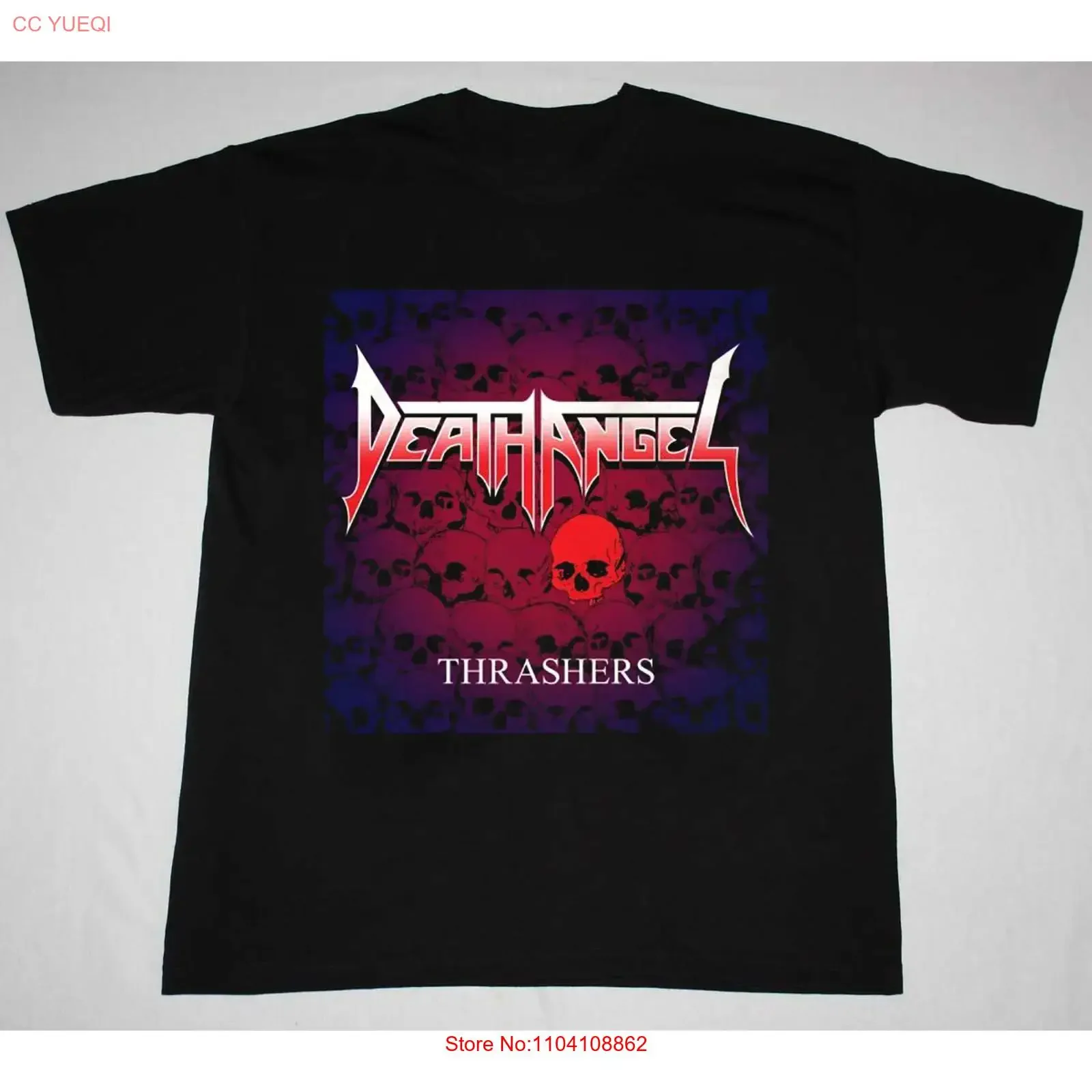 Camiseta de algodón para hombre y mujer de Rare Thrashers Death Angel, todas las tallas, VA021, vintage, lavada, unisex, elegante, informal, a la moda