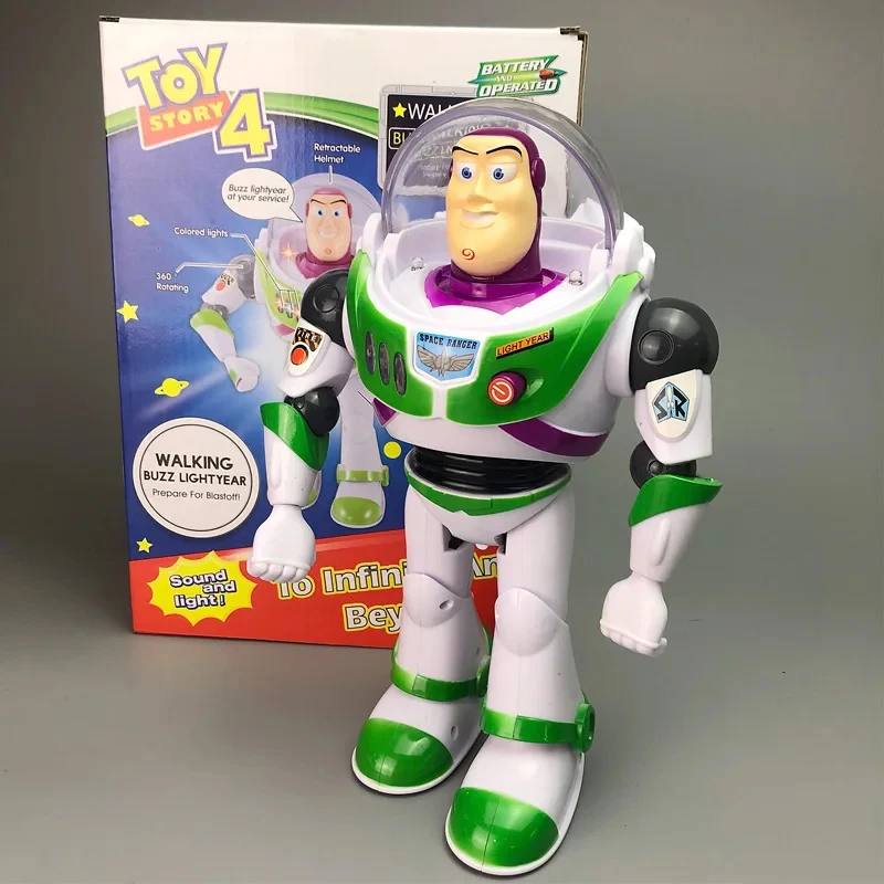 

Disney Toy Story 4 Woody Buzz Lightyear Music/Light with Wings Action Figures Toys for Children Birthday Gift