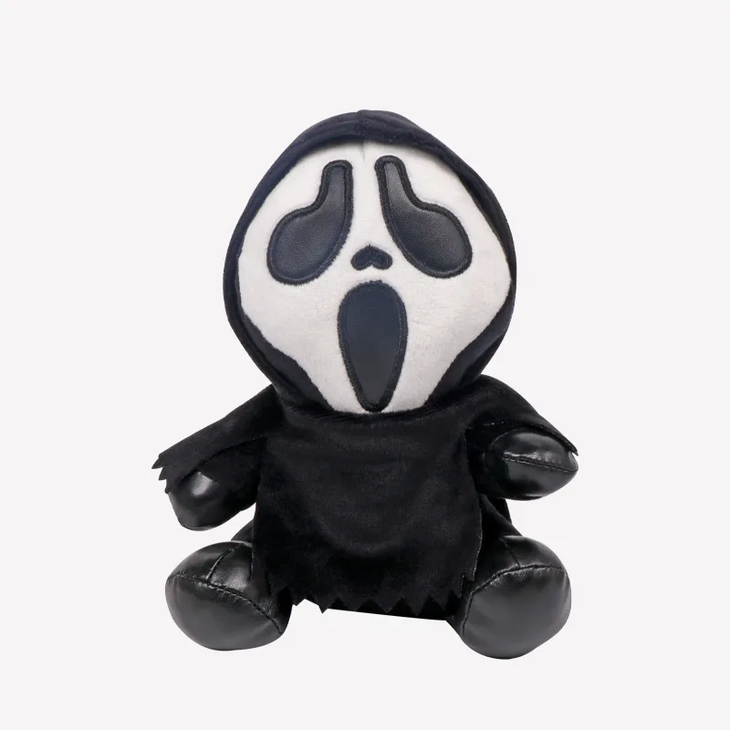 18cm Ghostface Plush Toy Death Figure Horror Doll Soft Stuffed Grimace Kids Halloween Toy Doll Halloween Decoration Doll Gifts