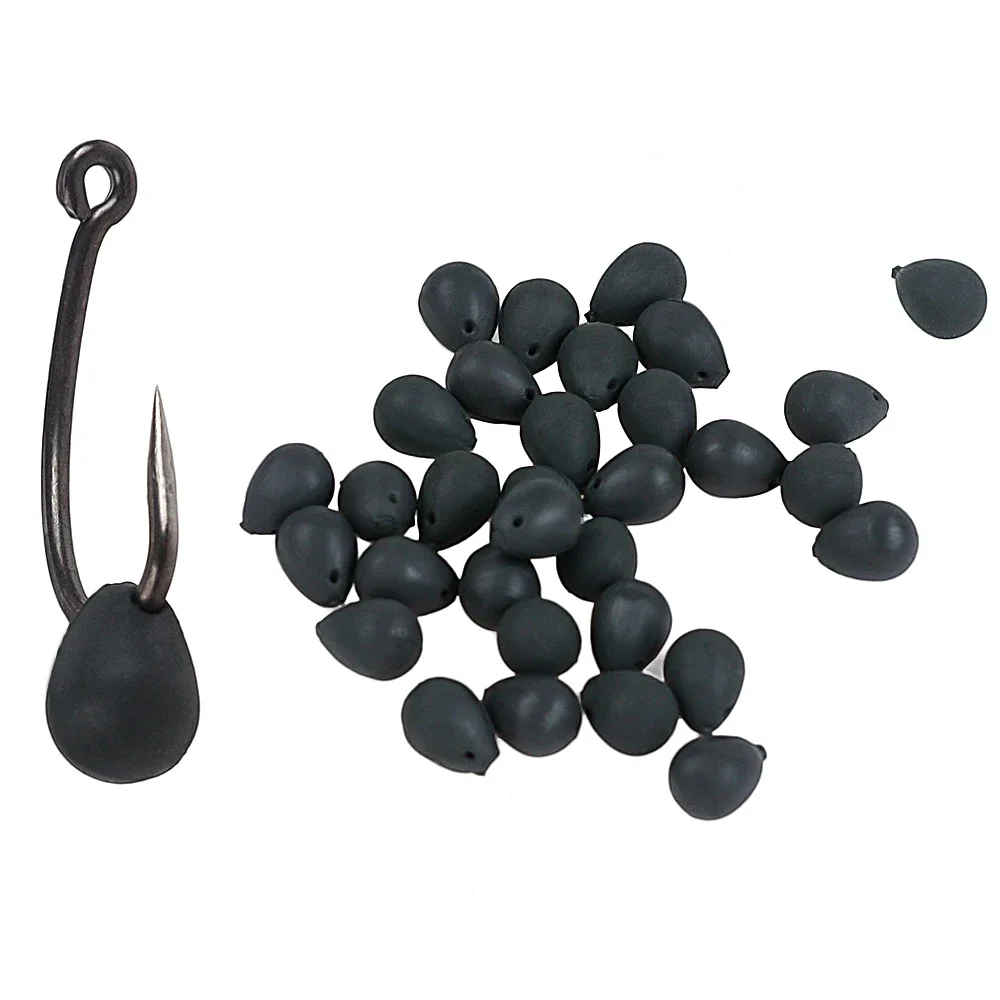 5–20 Stück Wolfram-Angelschuss auf dem Haken, Perlen, 0,42 g, Abtrieb, Karpfen-Zubehör, Pesca-Gewicht, Aufnahme-Angelhaken-Köder-Set, Sinker – Detail 12