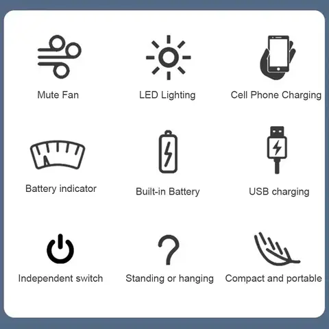 6 best sales पोर्टेबल पंखा 18650 - №6