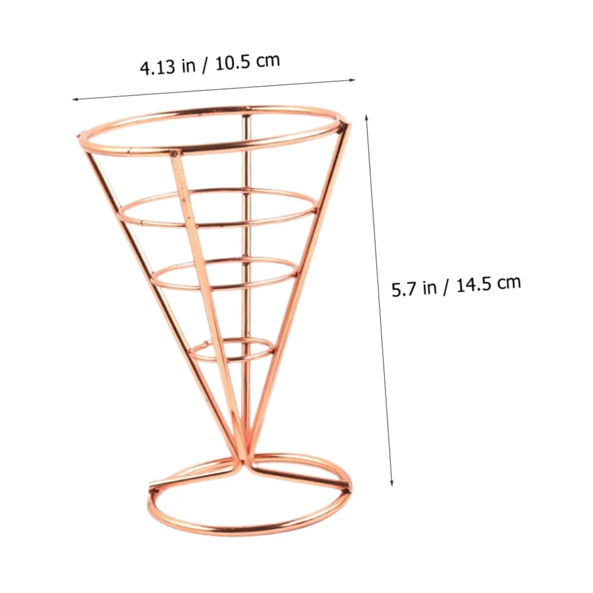 스탠드용 주방 파티 거치대 와이어, 치킨 디스플레이, 금속 콘, 프라이드 프라이 랙, 4 개