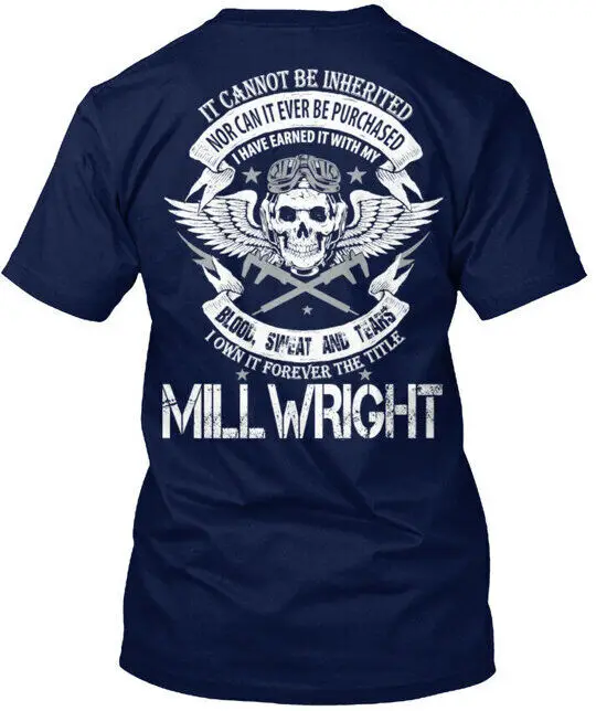 Millwright Not Inherited T-Shirt Made in the USA Anime Pattern Clothing Cotton Short SleeveAnime Graphic T-shirts for Men Clothi