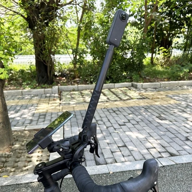 Q5wa Carbon Fiber Bike Motorcycle Extension MOLHAÇÃO PARA INSTA360X3