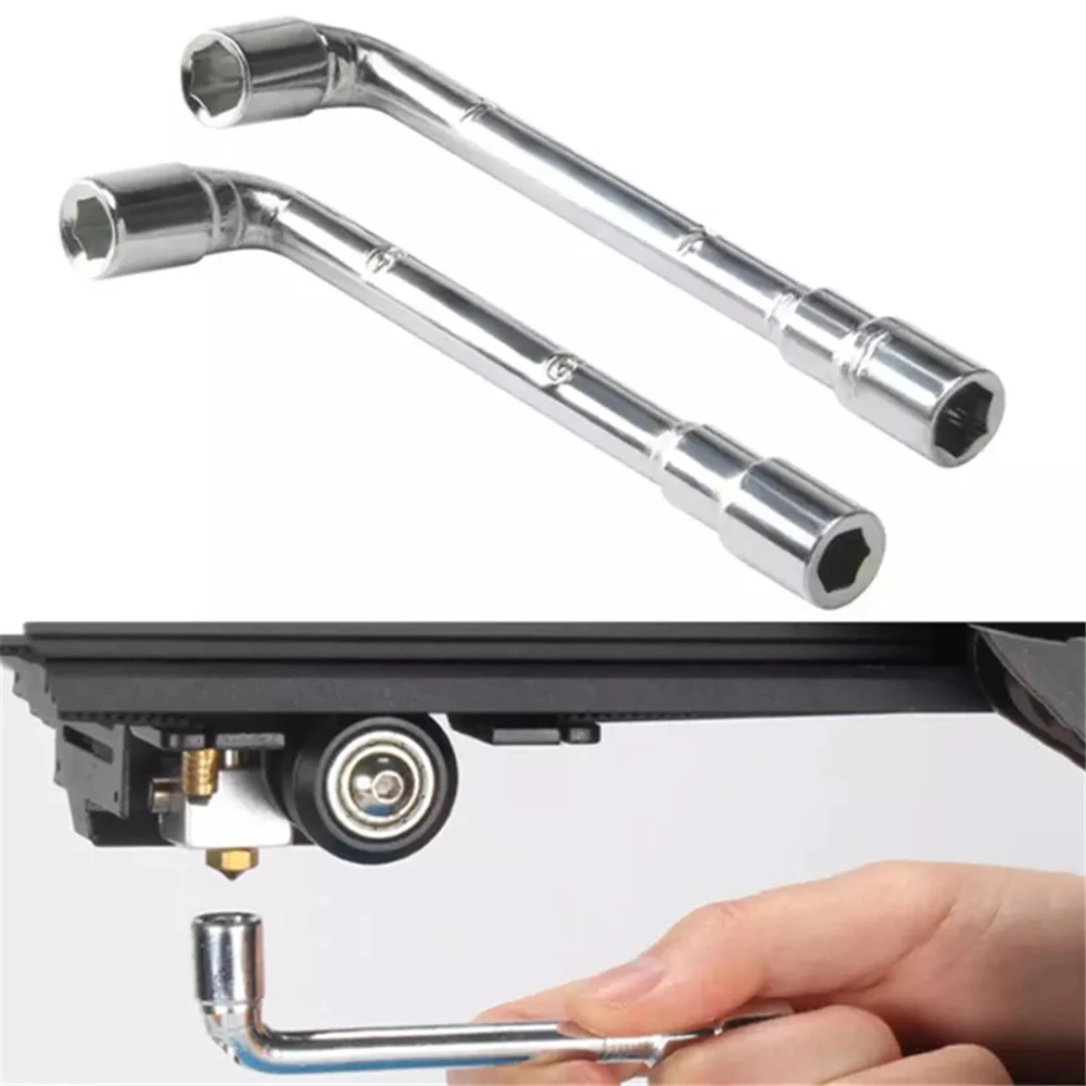 

Детали 3D-принтера 6 мм 7 мм для Ender 3 MK8, гаечный ключ с насадкой L, гаечный ключ, инструмент, гаечный ключ, инструмент для обслуживания втулки, шестигранный ключ