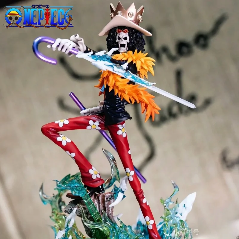 

One Piece Figures King Of Souls Musician Action Figure Two Years Later Meteor Burukku Anime Figurine Pvc Model Statue Toy