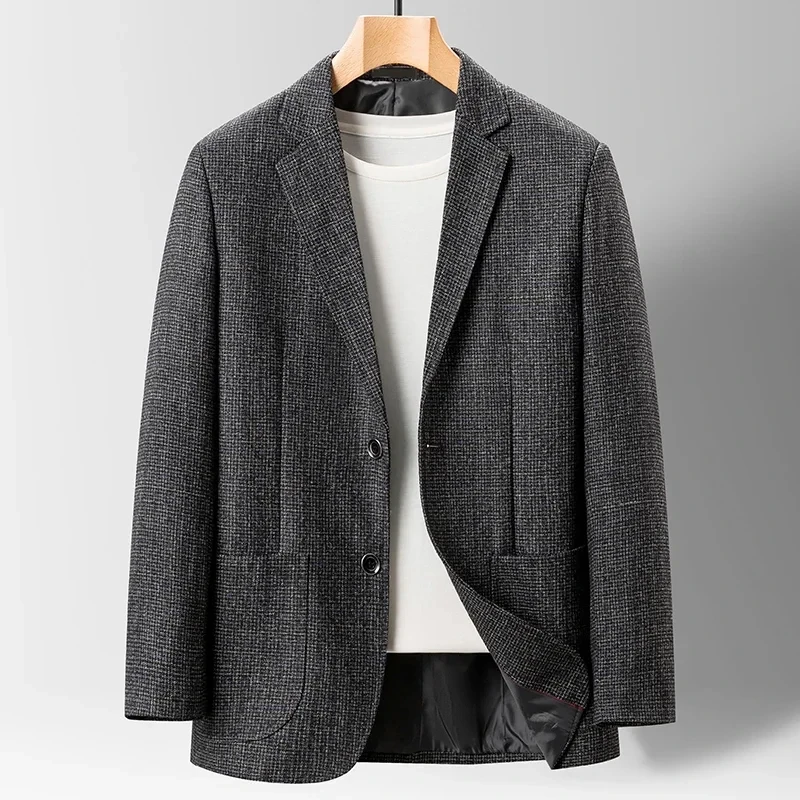 Blazer da moda estilo coreano masculino, simples vestido casual de festa de cavalheiro, moda elegante, T38