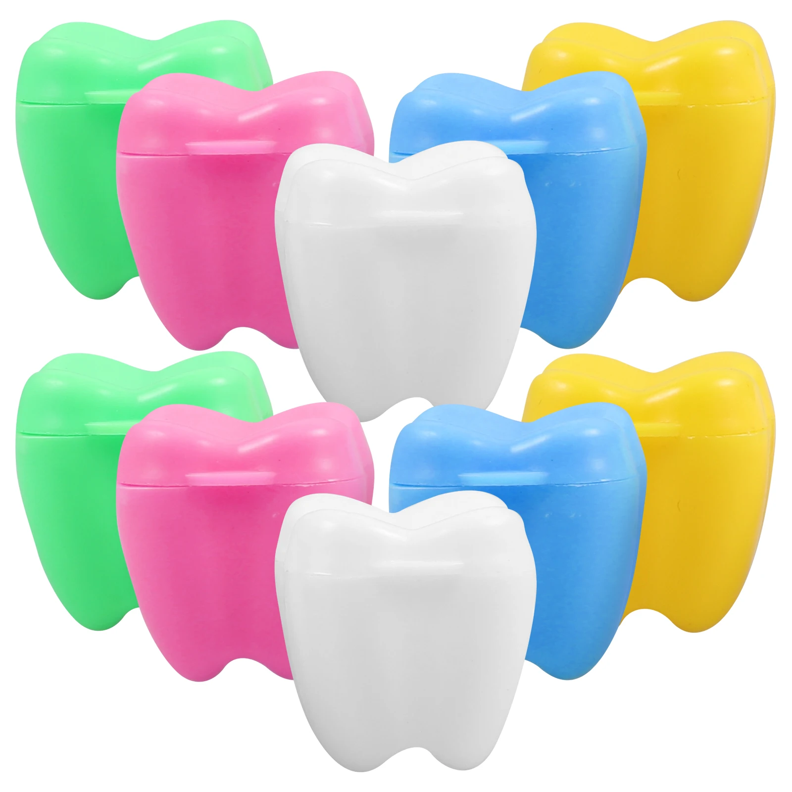 

20pcs Kids Tooth Boxes Deciduous Teeth Preservation Colorful Small Trinket Baby First Tooth Keepsake Fetal Hair Storage Box