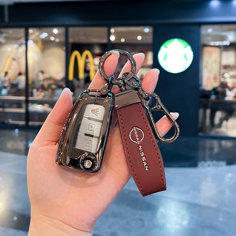 

Car Key Case Cover Shell Fob For Nissan X-Trail T32 Rogue Juke F15 Qashqai J11 Murano MAXIMA ALTIMA Accessories Keychain