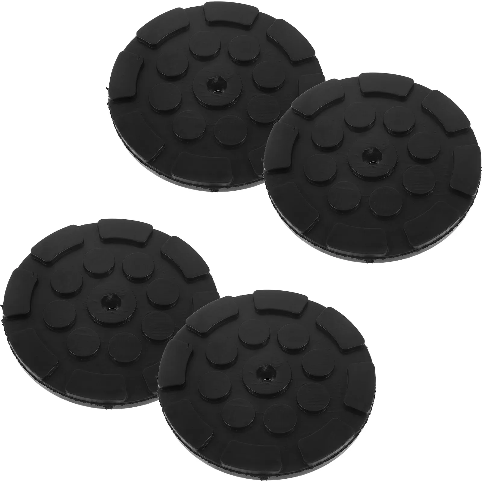 

4Pcs Heavy Duty Rubber Jack Pads for Floor Jack Stand Pinch Weld Lifting Safety Anti-Slip Lift Machine Foot Tray Pad