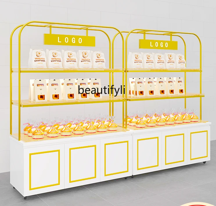 Bread Display Cabinets Zhongdao Side Cabinet Baking Shelf Commercial Glass Cake Shop Model Sample Cabinet