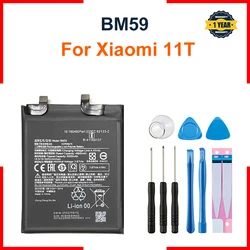 For Xiaomi 11T Rechargeable Battery BM59 Cellphone Built-in Li-lon Battery 5000mAh For Xiaomi 11T  + tools