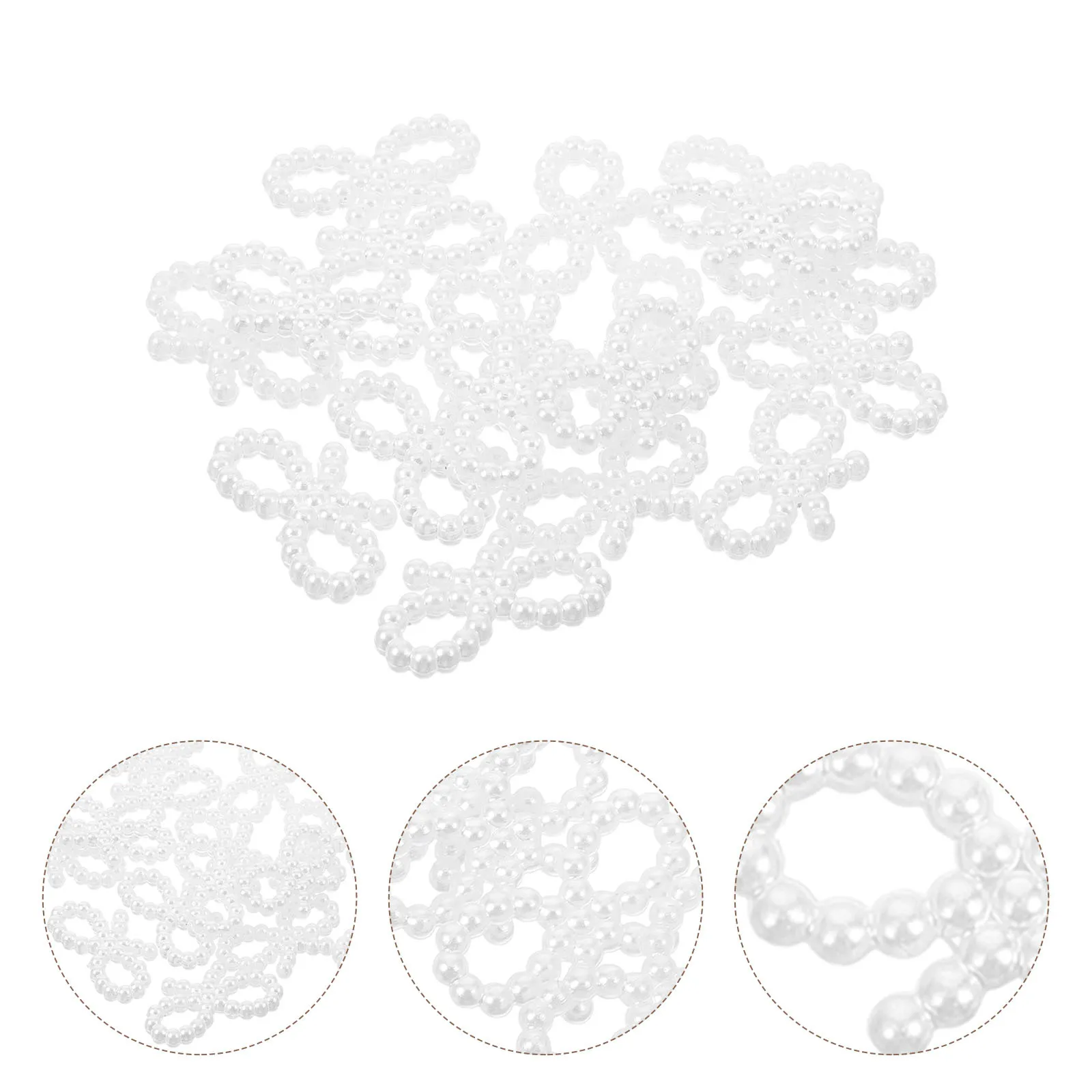 

50Pcs Bow Shaped Nail Charms Exquisite Lightweight Decorative Charms for Acrylic Nails Party Vacation Nail Design