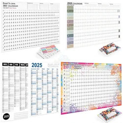 New 2025 Wall Calendar Planner Kawaii Hanging Calendar Yearly Monthly Weekly Daily Planner To Do List Agenda Schedule Organizer