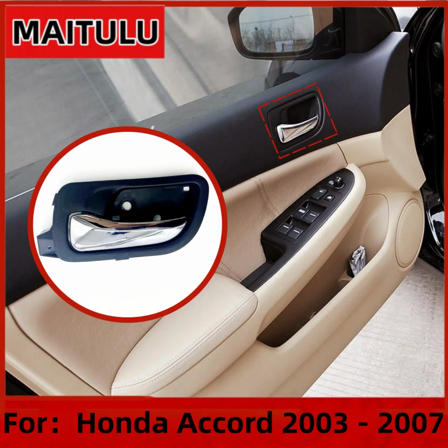 

Car Front Left Right Interior Door Handle For Honda Accord 2003 2004 2005 2006 2007 72160SDAA02ZD HO1352131 Replace accessories
