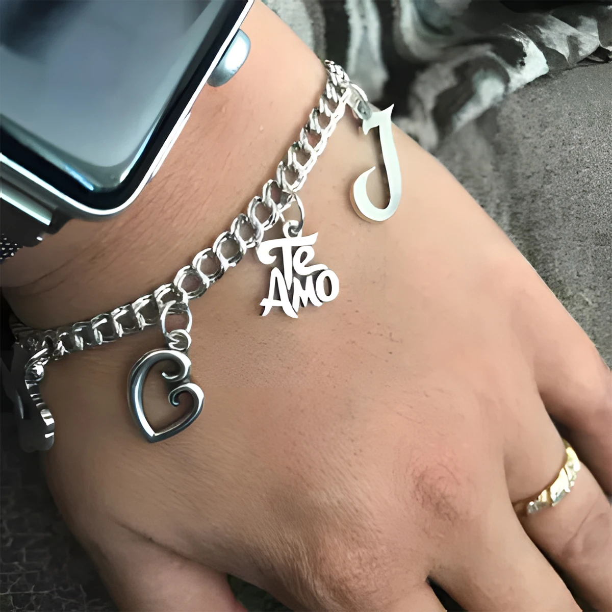 1pc S925 sterling silver Letter DIY Pendant,TeAMo Unique and Retro style DIY pendant , for daily, party, and banquet decor