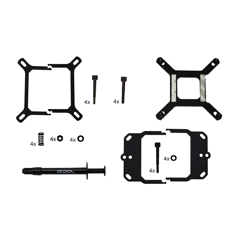 Alphacool Eisblock XPX 1U CPU Water Block Serve AMD AM4,AM3,AM2,For INTEL 1700 1200,115X,2011,2066 Cooler,Acetal Black Version