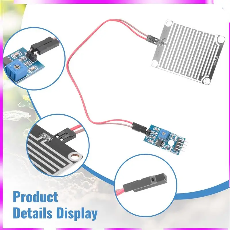 N98R Модуль датчика дождя Модуль датчика дождевой воды 3, 3 В-5 В