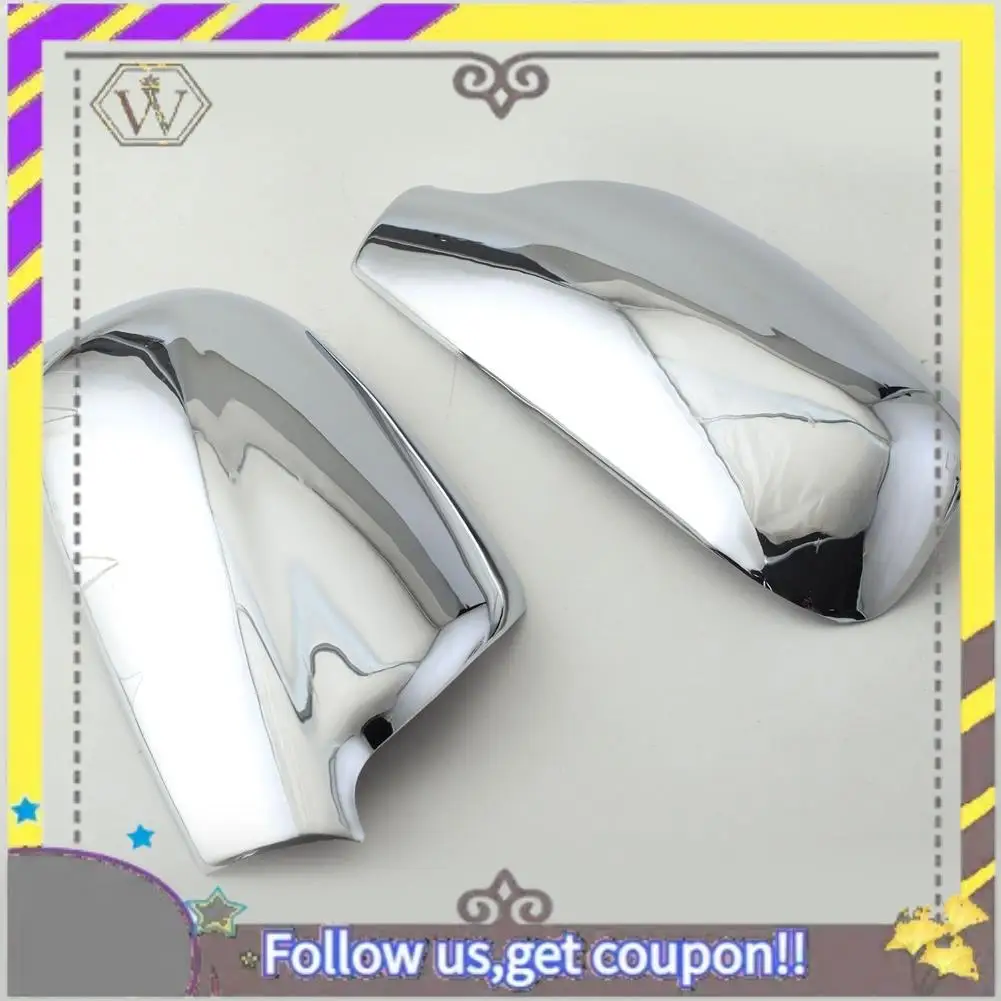 ABXV-2Pcs / Set Door Side Wing Mirror Chrome Cover Rear View Cap For  307 CC SW 407 2004-2012 Car Styling