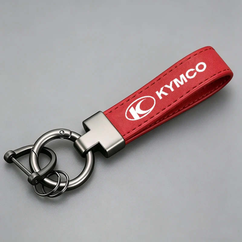 Deluxe New Leather Suede Keychain Motorcycle Key Ring For KYMCO DOWNTOWN XTOWN 125 300 125i 300i DTX360 AK550 CV3 CT250 view 6
