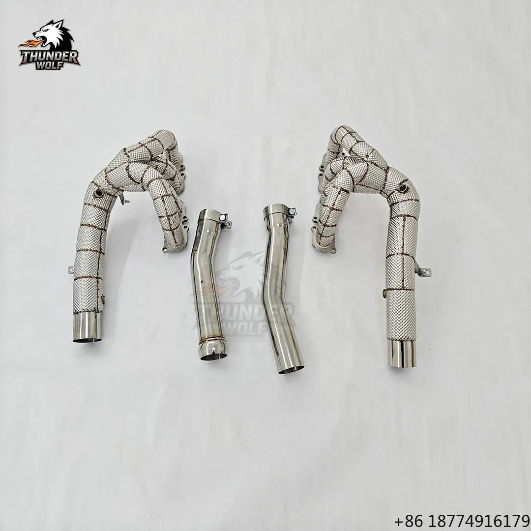 

High Performance Car Accessories Headers Exhaust System for -SLS63 6.2L SS304 Long Tube With Heat Shield