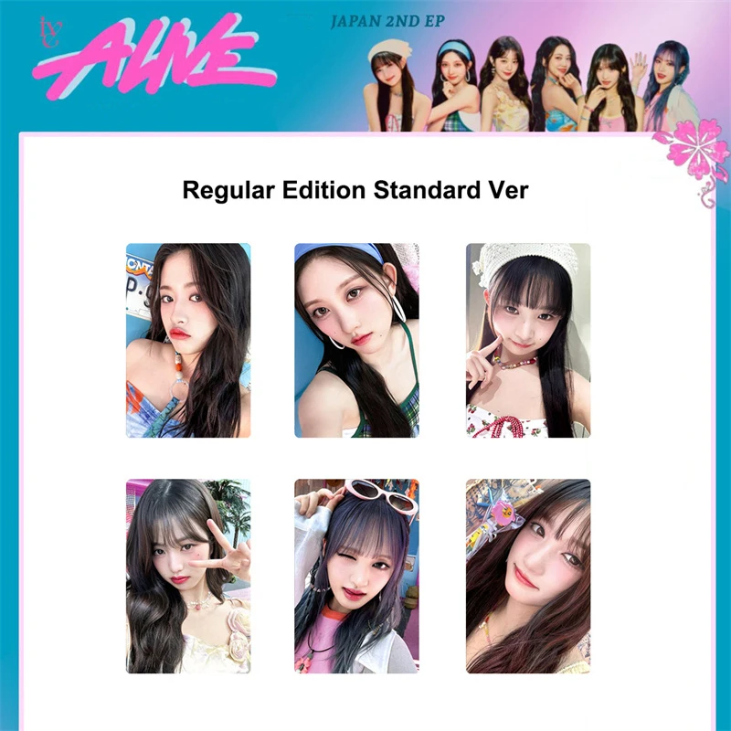 6pcs/set New Album Japanese Album Photo Card LOMO Card Mini 2 ALIVE Greeting Card Wonyoung Rei Yujin Liz Leeseo Postcard