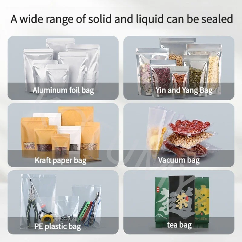 Automatic Continuous Sealing Machine Pouch Film Impulse Sealer Heat Plastic Auto Successive Bag Sealing Machine FR900