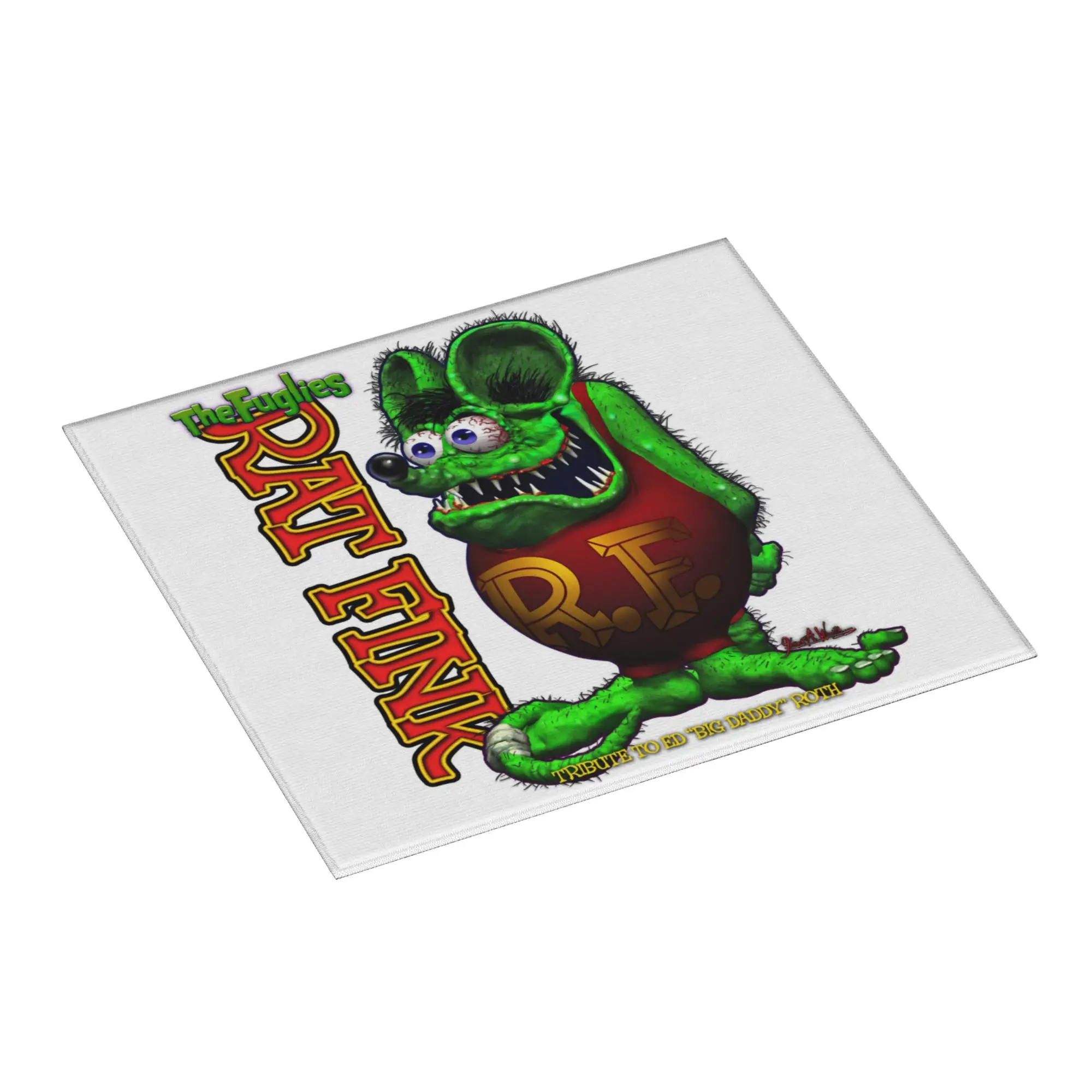 Funny Rat Fink Animation Anime Cartoon Non Slip Kitchen Counter Protector Mat Barware Tableware Bathroom Drying Mat For Kitchen