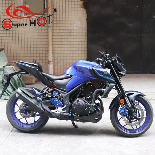 Imagen 2 del producto Accesorios de motocicleta reposapiés Protector de placa de talón trasero para YAMAHA MT03 MT25 R3 R25 MT 03 MT 25 R 3 R 25