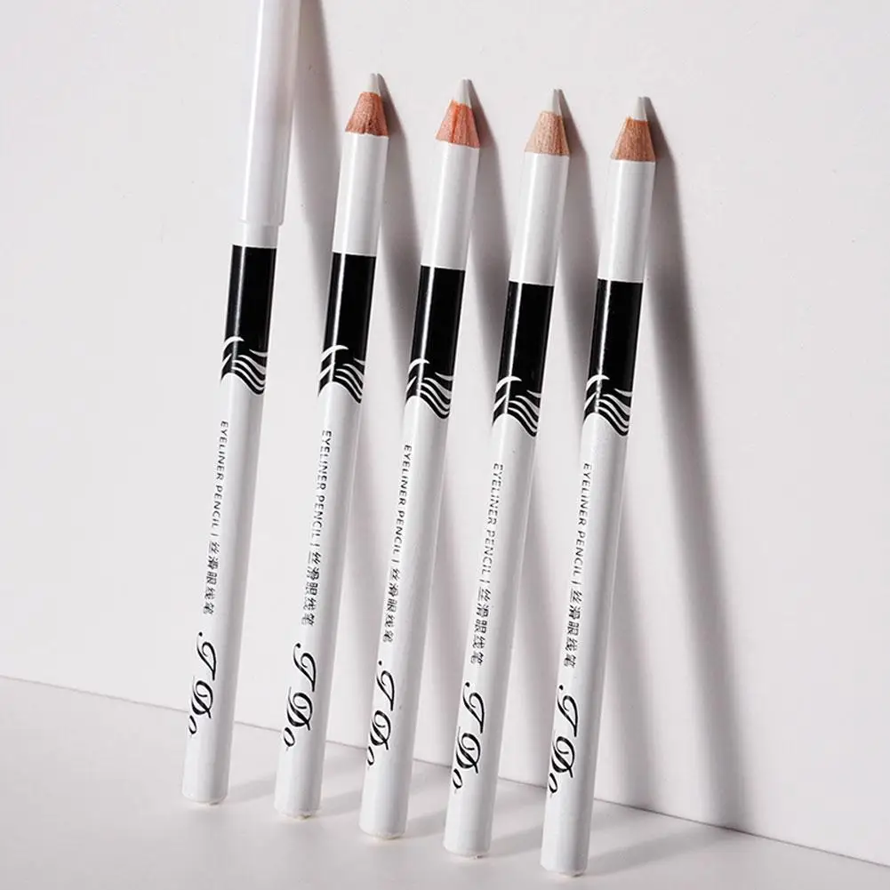 New White Eyeliner Makeup Lasting Smooth Easy To Wear Pencils Waterproof Fashion Brightener Tools Eyes Eye Makeup Liner Eye D3Q3