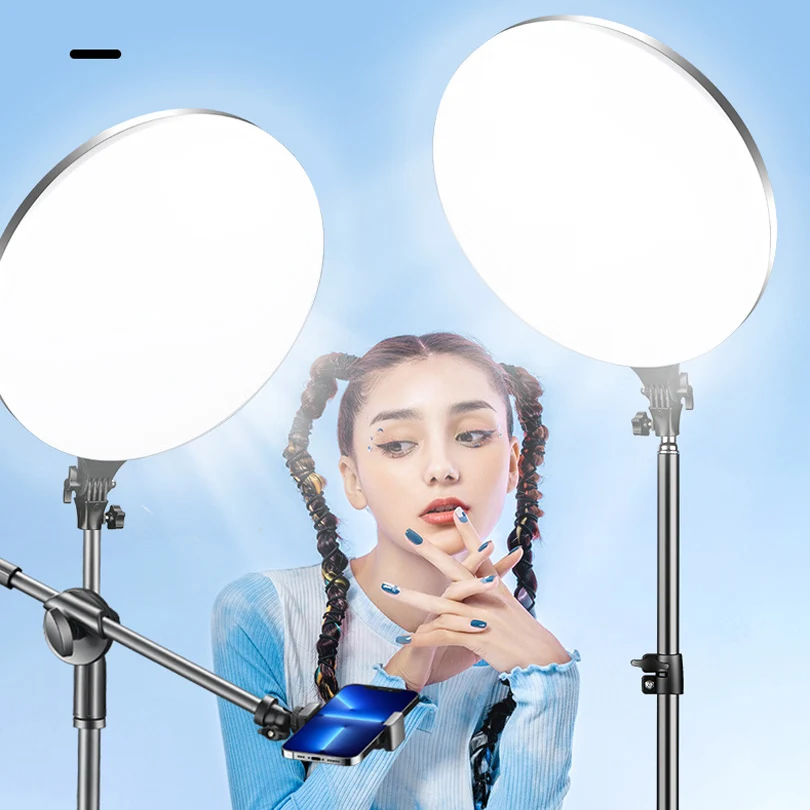 10inch LED Photography Led Video Ring Light Circle Fill Lighting Camera Photo Studio Phone Selfie Lamp Tripod Stand Boom Arm