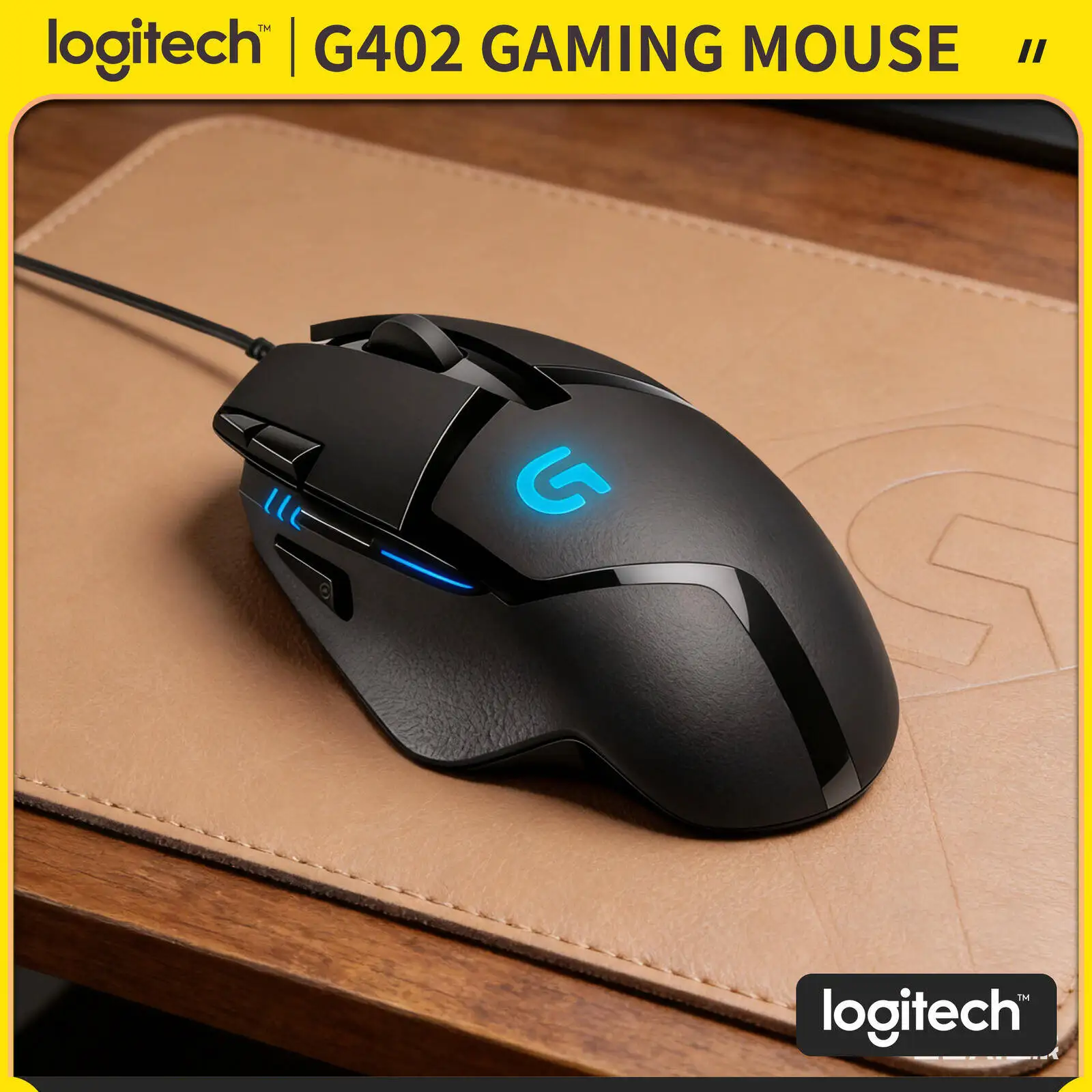 

Игровая мышь Logitech G402: отслеживание 500 IPS, 8 программируемых кнопок, 4 режима DPI, 20 млн кликов, отклик 1 мс для соревновательных игр