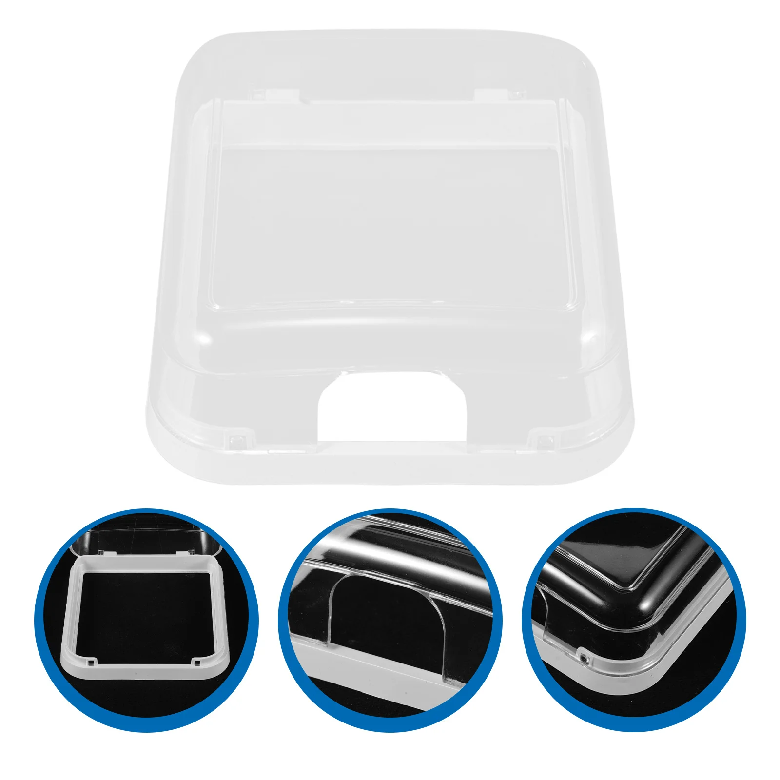 

2Pcs Universal Wall Outlet Cover Waterproof Socket Box Self-Adhesive Light Switch Protector for Damp Environments Outdoor Indoor