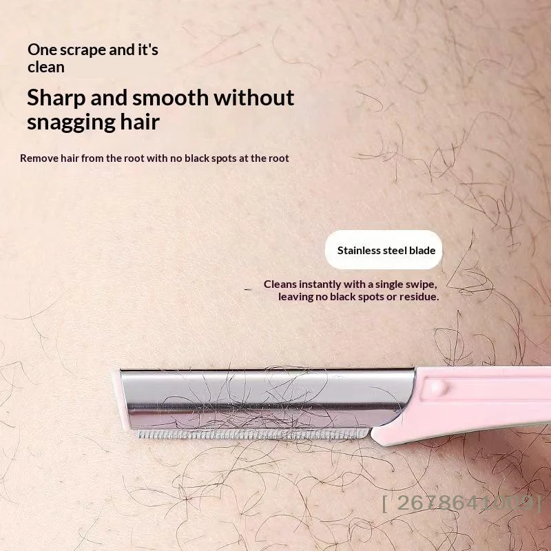 ⚑3 Pack Eyebrow Razors Sharp Safe Stainless Steel Blades Ergonomic Handle For Beginners Daily Beauty Makeup Trimming