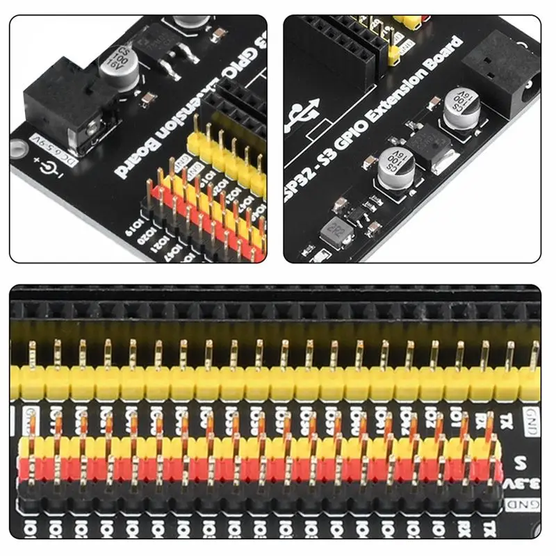 FEDI-Versatile Iot Expansion Board For Esp32-S3 Development, Dc5x2.1 Interface Board Compatible