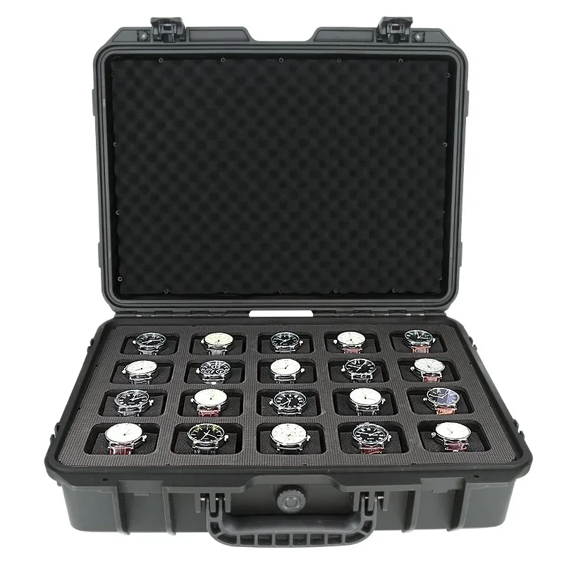 Large Capacity Watches Box Storage Suitcase Watch Travel Case Waterproof Display Boxes Safe Man Rolex Tray Watchmaker Organizer