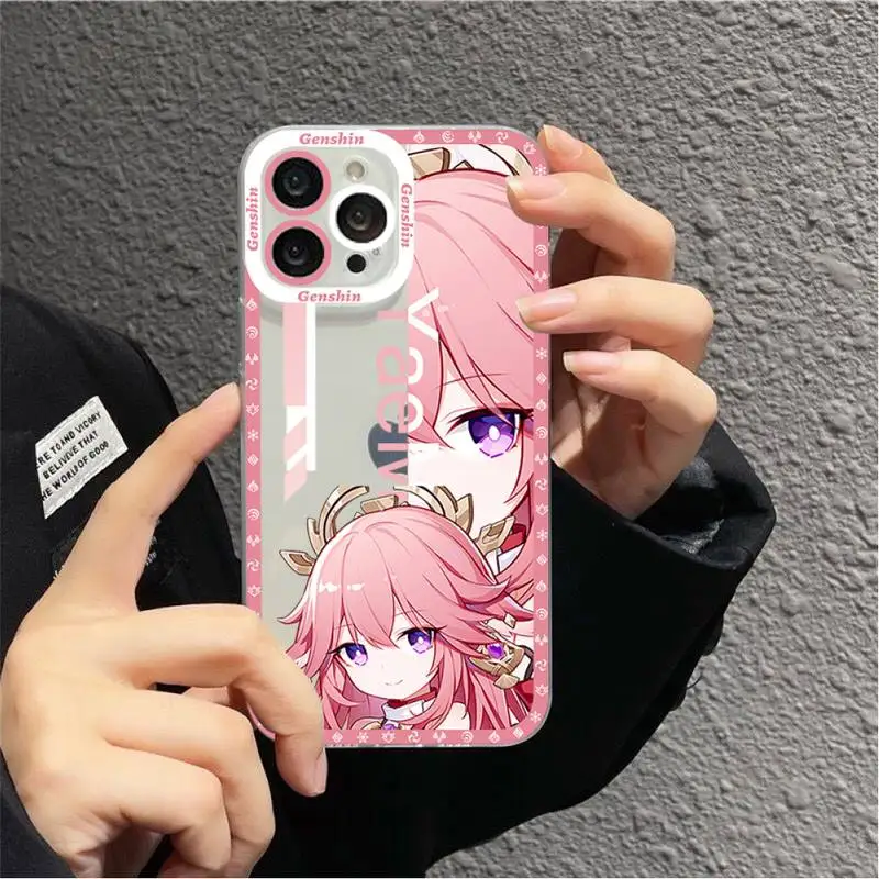 Anime Genshin Impact Phone Case for iPhone 11 12 13 Mini Pro Max 14 Pro Max Case shell