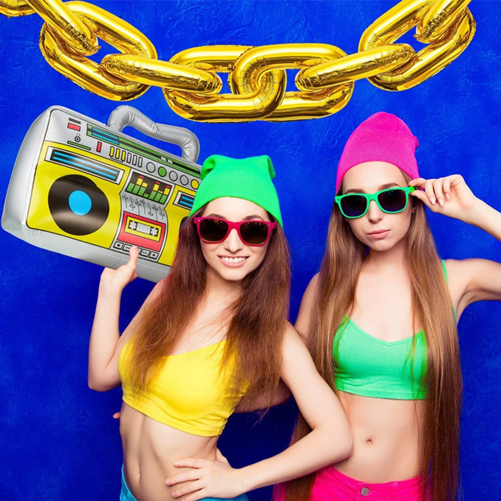 Inflatable Radio Mobile Phone 80s 90s Hip Hop Themed Party Decor Props Vintage Inflatable Phone Decorative Prop view 5