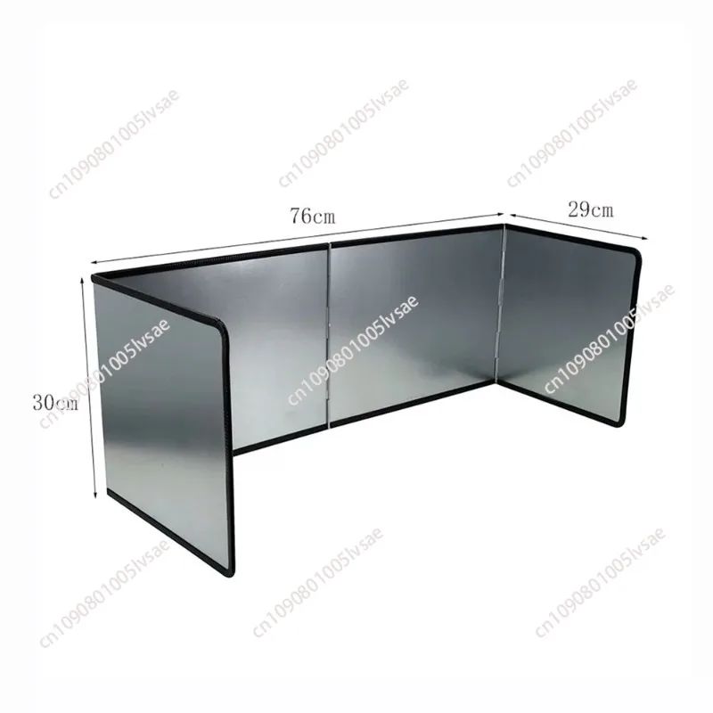 4 Sided Stove Splatter Guard Oil Splash Shield For Kitchen Grease Splatter Screen Folding Cooker Side Rustproof Splatter Guard