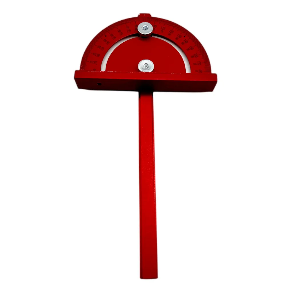 Medidor de inglete de aluminio, valla de empuje de corte oblicuo de ángulo de 0-180 grados para banco de carpintería, enrutador, placa de inserción de mesa