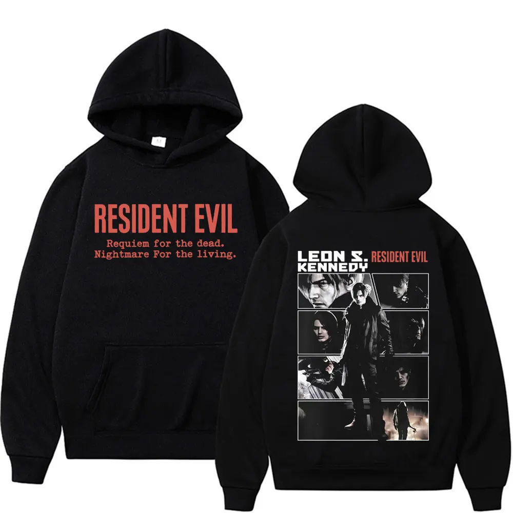 

Limited Leon Kennedy Sweatshirts Resident Evil Requiemm Hoodie Pullovers Men Women Fashion Casual Fleece Cozy Hoodies Streetwear