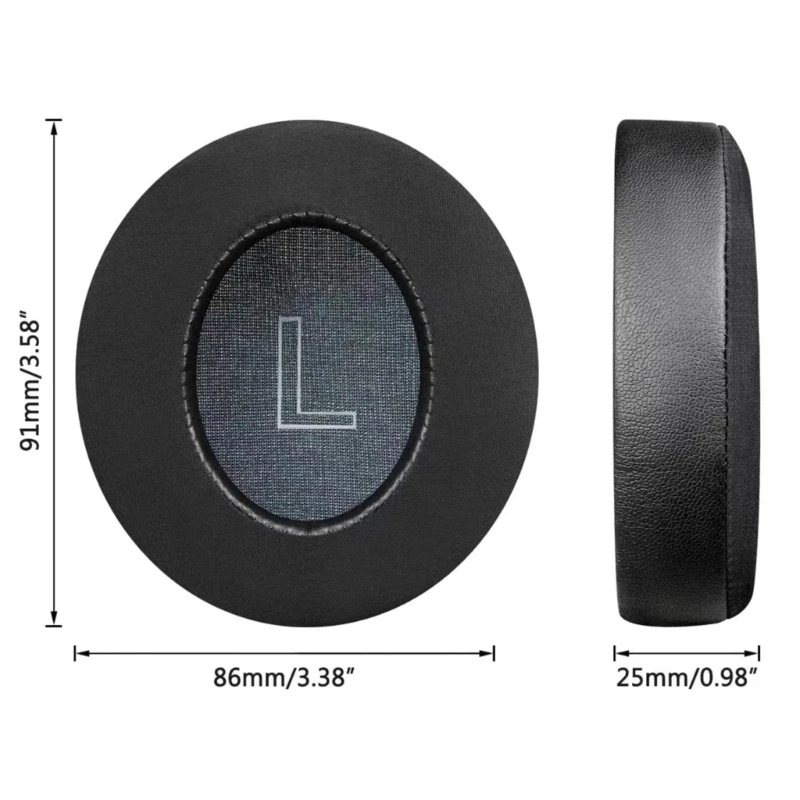 通気性のあるイヤーパッド for Life Q30/Q35 イヤホン冷却ジェル スリーブ ラウンド イヤーカップ