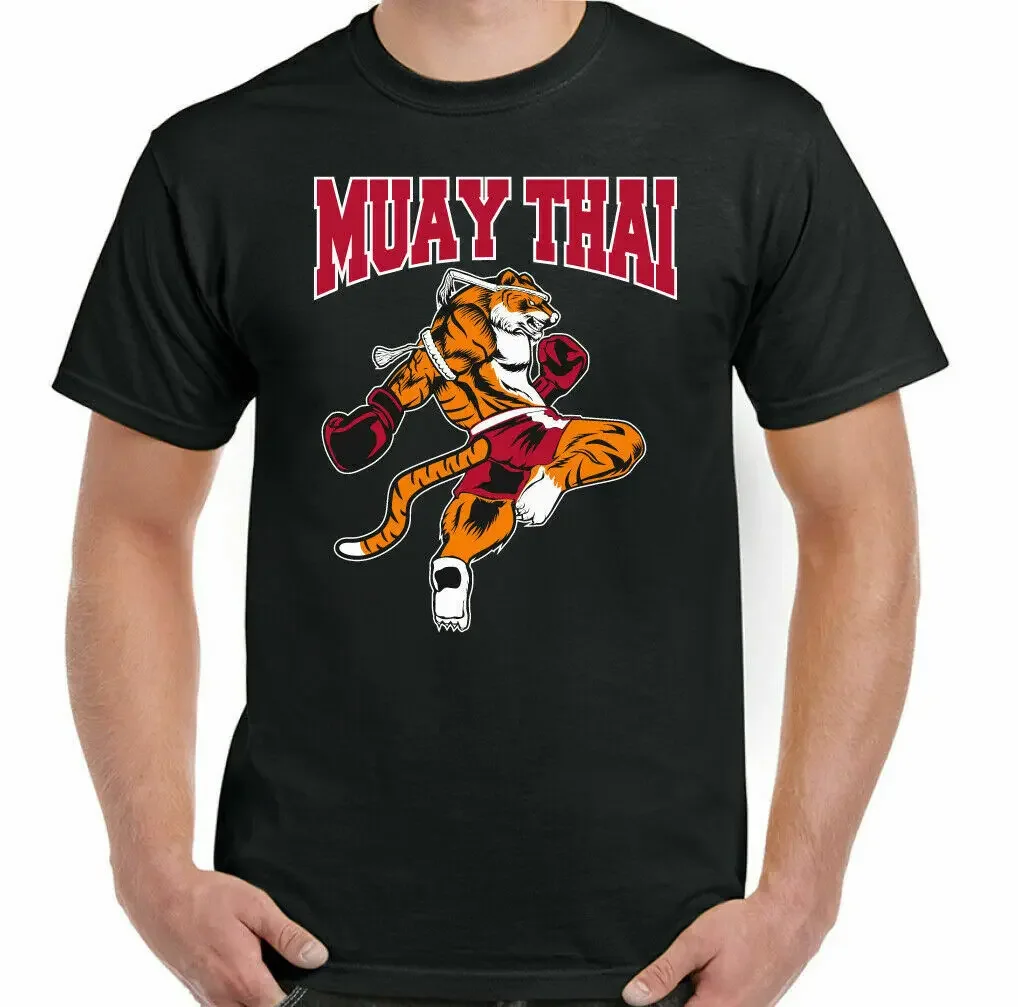 Muay Thai Tiger MMA Kick Boxing T-Shirt. Summer Cotton O-Neck Short Sleeve Mens T Shirt New S-3XL