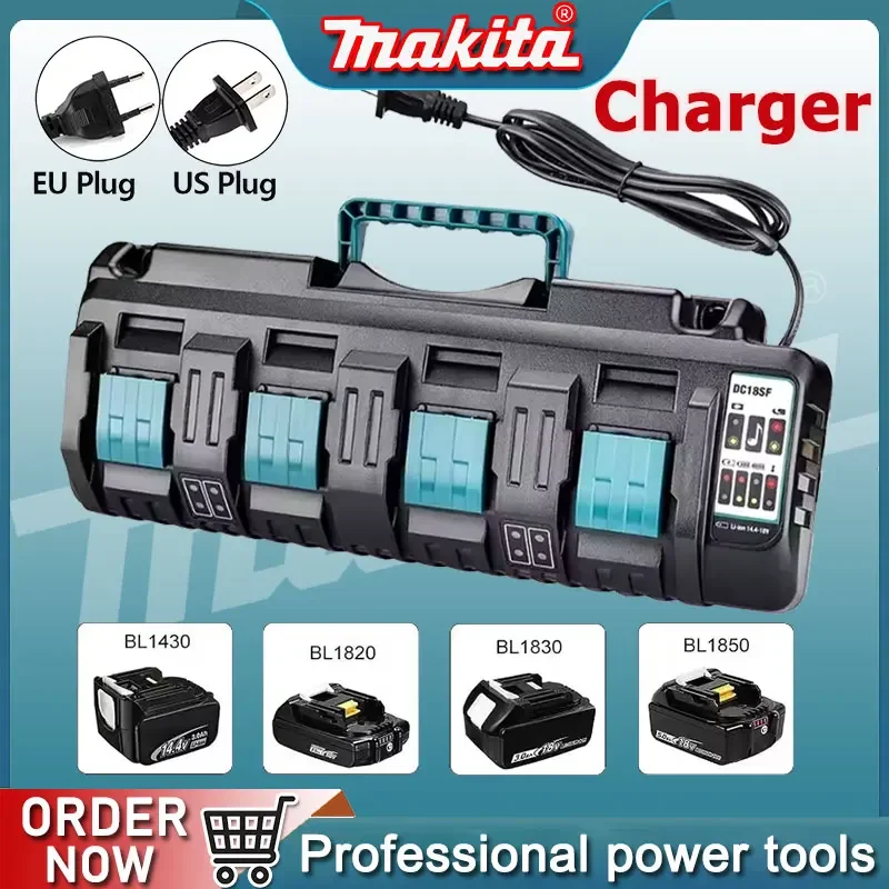 

Makita DC18SF 4-портовое зарядное устройство для литий-ионного аккумулятора BL1430 BL1830 14,4 В 18 В USB-зарядка Power Bank для мобильного телефона DC18RE DC18RD DC18RF
