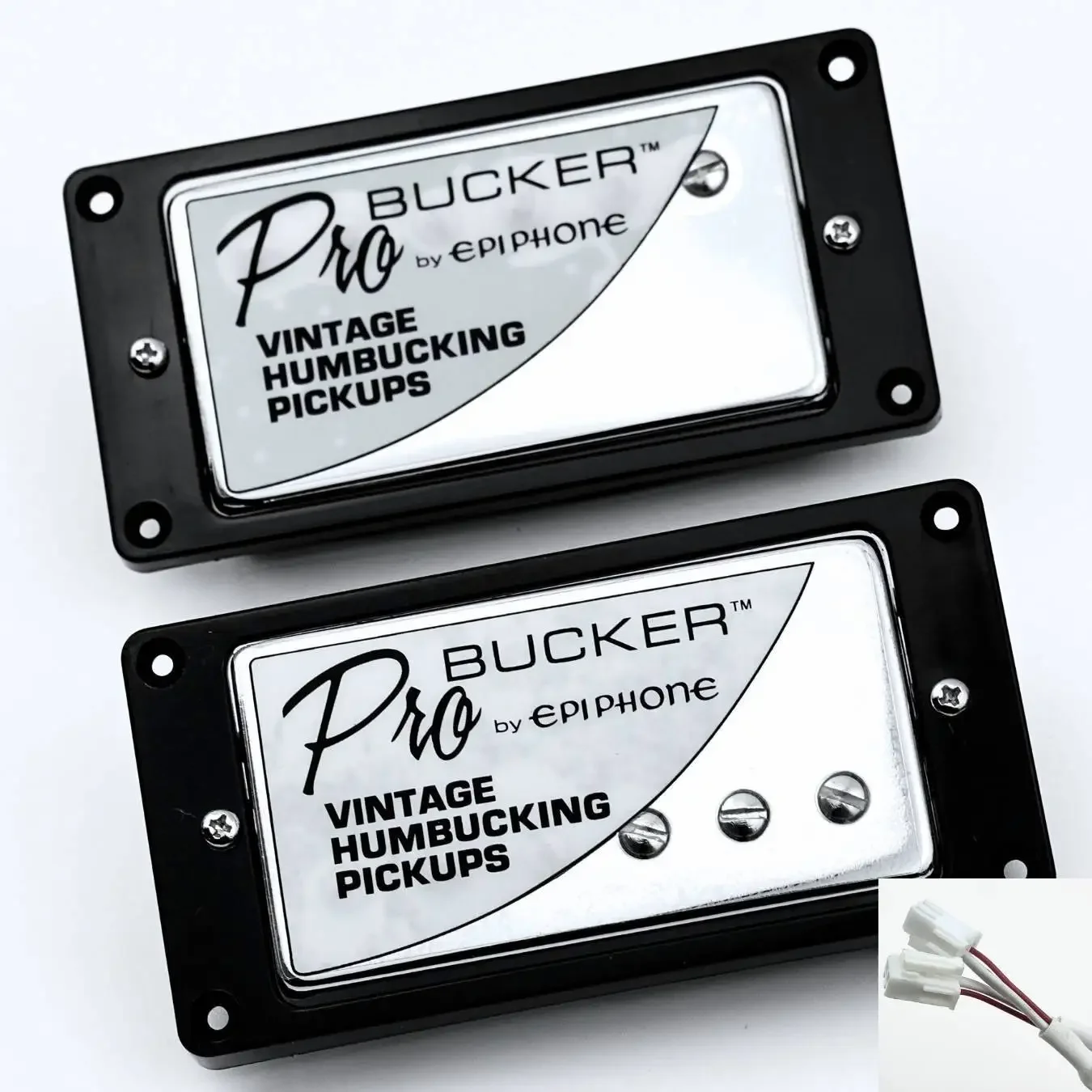 

1 Set Epi Standard ProBucker Classic Plus Vintage Electric Guitar Humbucker Pickups 3 Core Wire For EPI silver Cover