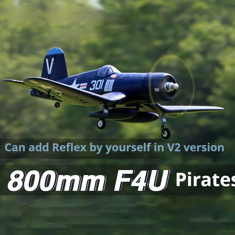 

FMS 800 мм Pirate F4U V2 Мировая война II имитация настоящего самолета с дистанционным управлением электрическая модель самолета с фиксированным крылом