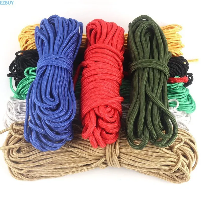 10~50m Φ8mm Survival Parachute Cord Lanyard Camping Climbing Rope Hiking Clothesline Playground Safety Fence Netting Rope